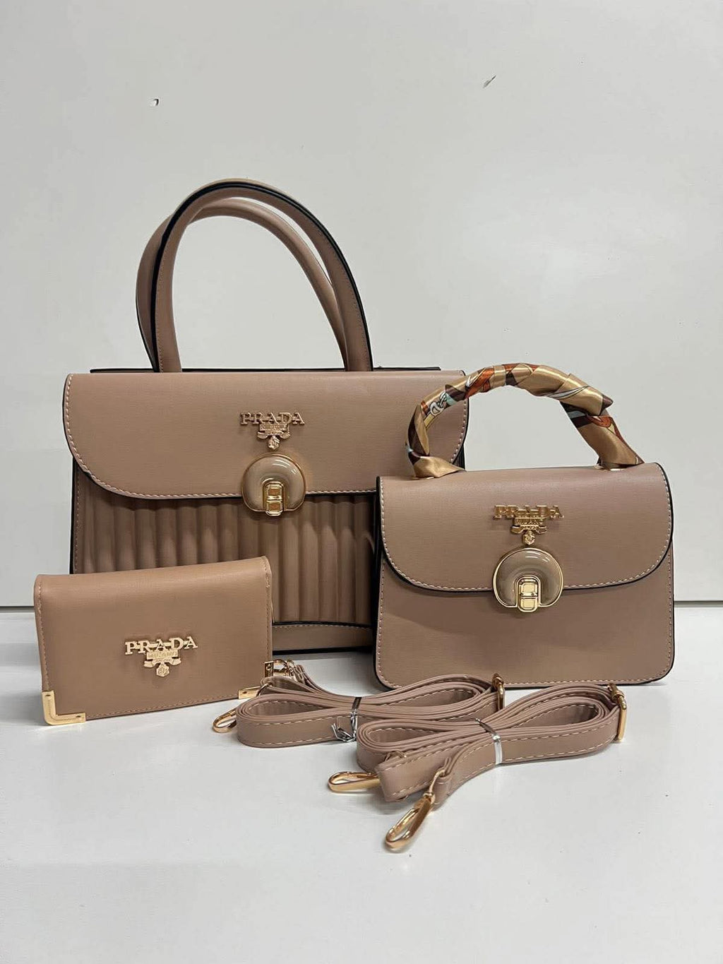 Luxury 3-Piece Designer-Inspired Handbag Set