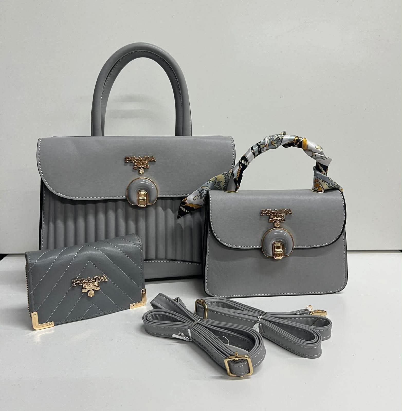 Luxury 3-Piece Designer-Inspired Handbag Set