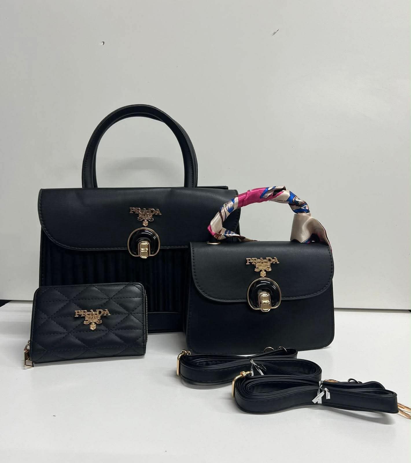Luxury 3-Piece Designer-Inspired Handbag Set